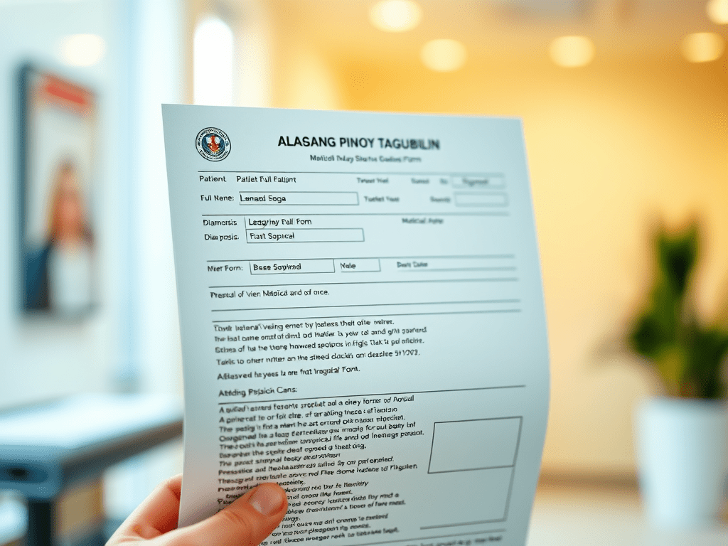 What is an Alagang Pinoy Tagubilin Form?